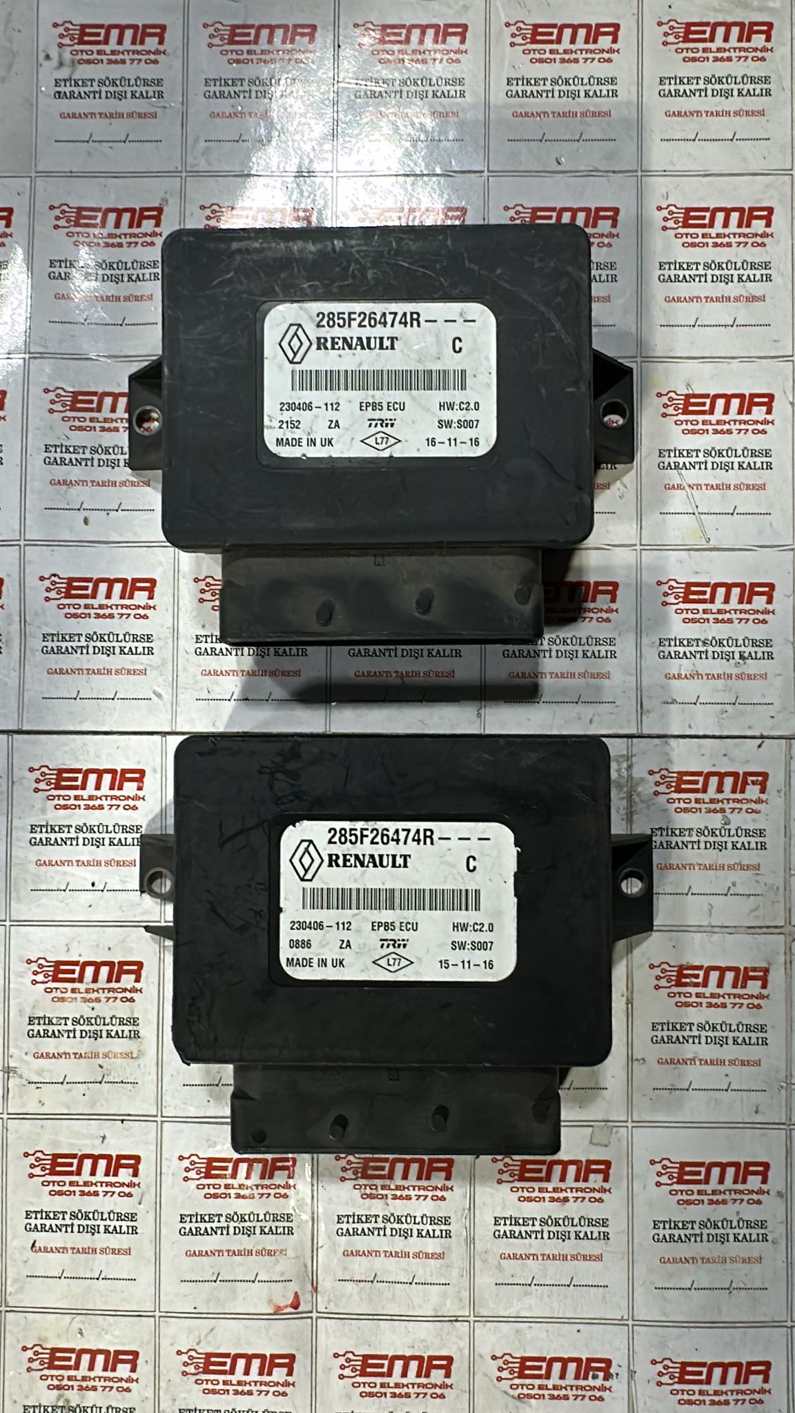 RENAULT MEGANE 4 KADJAR EL FREN BEYNİ ELEKTRİKLİ PARK FRENİ BEYNİ 285F26474R