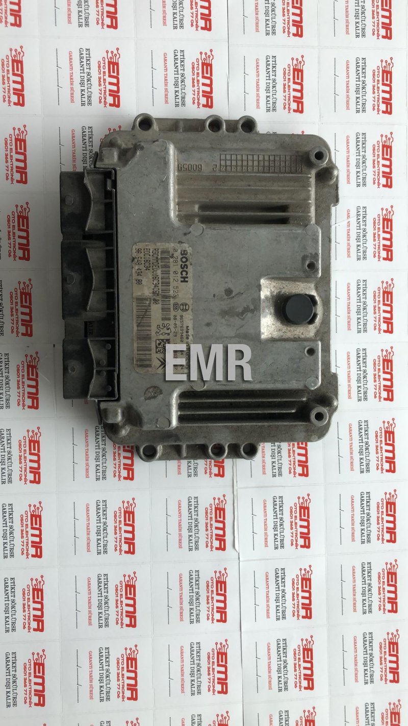 ÇIKMA MOTOR BEYNİ 0 281 012 523 96 648 434 80 EDC16C34 PEUGEOT ÇIKMA MOTOR BEYNİ 