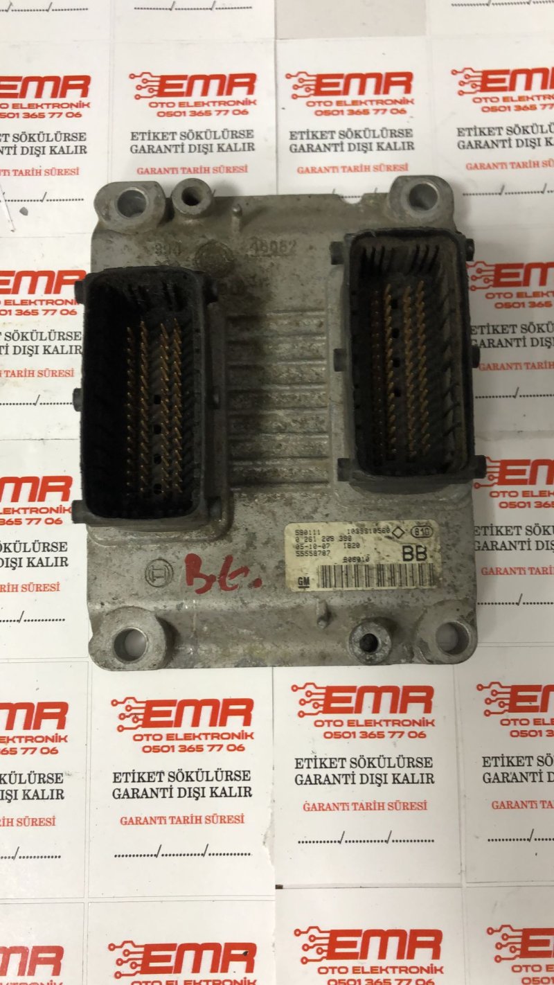 ÇIKMA OTO BEYİN 0261 208 396 BB GM 590111 55558787 1039S10560 OPEL ASTRA H Z14XEP OPEL ÇIKMA MOTOR BEYNİ 