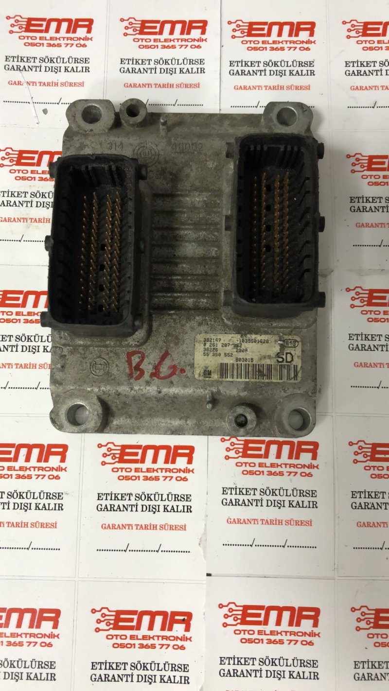 ÇIKMA OTO BEYİN 0261 207 962 SD 55 350 552 382167 1039S01628 B03015 OPEL CORSA Z12XE 