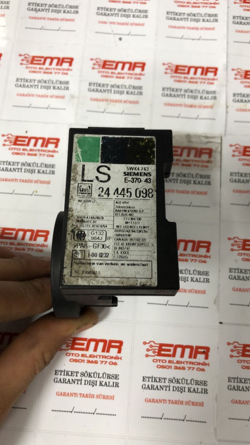 ÇIKMA OTO BEYİN 24 445 098 LS 5WKJ4 763 E-370 43 OPEL CORSA İMMO KUTUSU OPEL ASTRA İMMO KUTUSU 