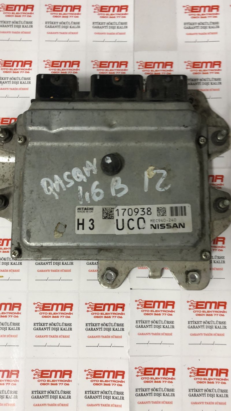 ÇIKMA OTO BEYİN MEC940-240 170938 HITACHI NİSSAN QASHQAİ ÇIKMA MOTOR BEYNİ