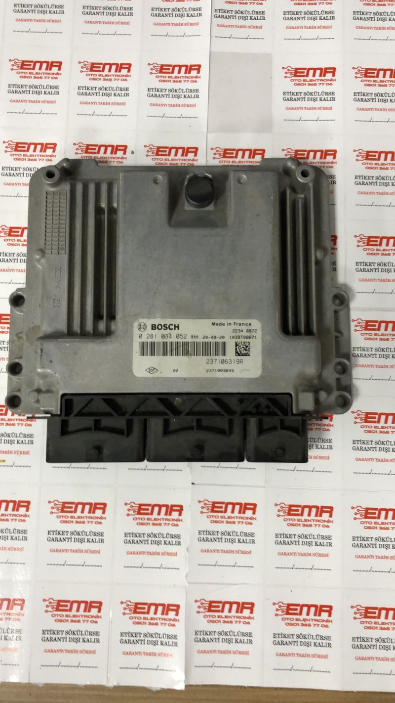 ÇIKMA OTO BEYİN 0 281 034 052 237106319R 237100364S 1039T08671 RENAULT CLİO 4 MOTOR BEYNİ RENAULT CAPTUR MOTOR BEYNİ