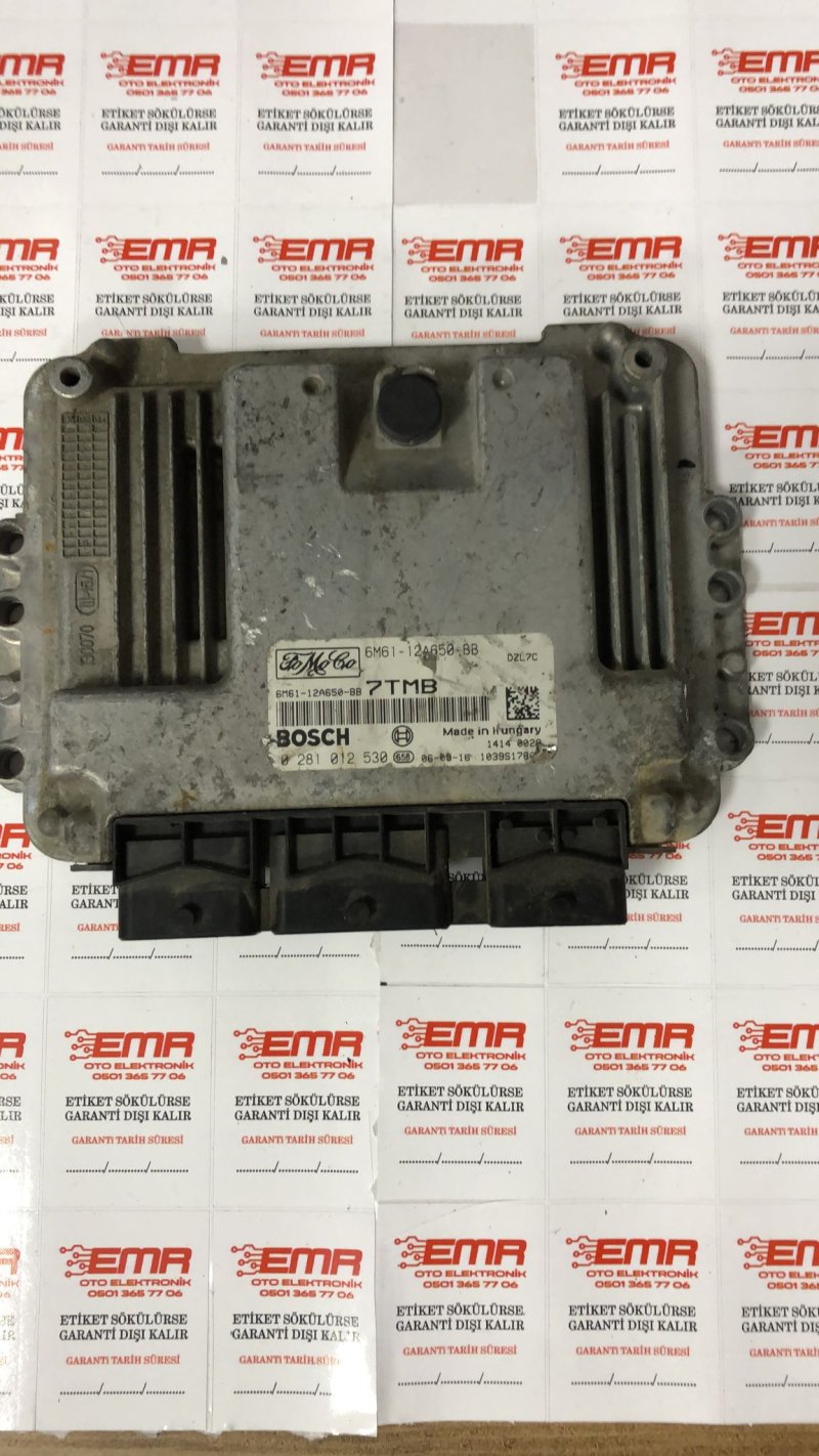 ÇIKMA OTO BEYİN 6M51 12A650 BB 0 281 012 530 7TMB FORD ÇIKMA MOTOR BEYNİ FORD FOCUS ÇIKMA MOTOR BEYNİ 