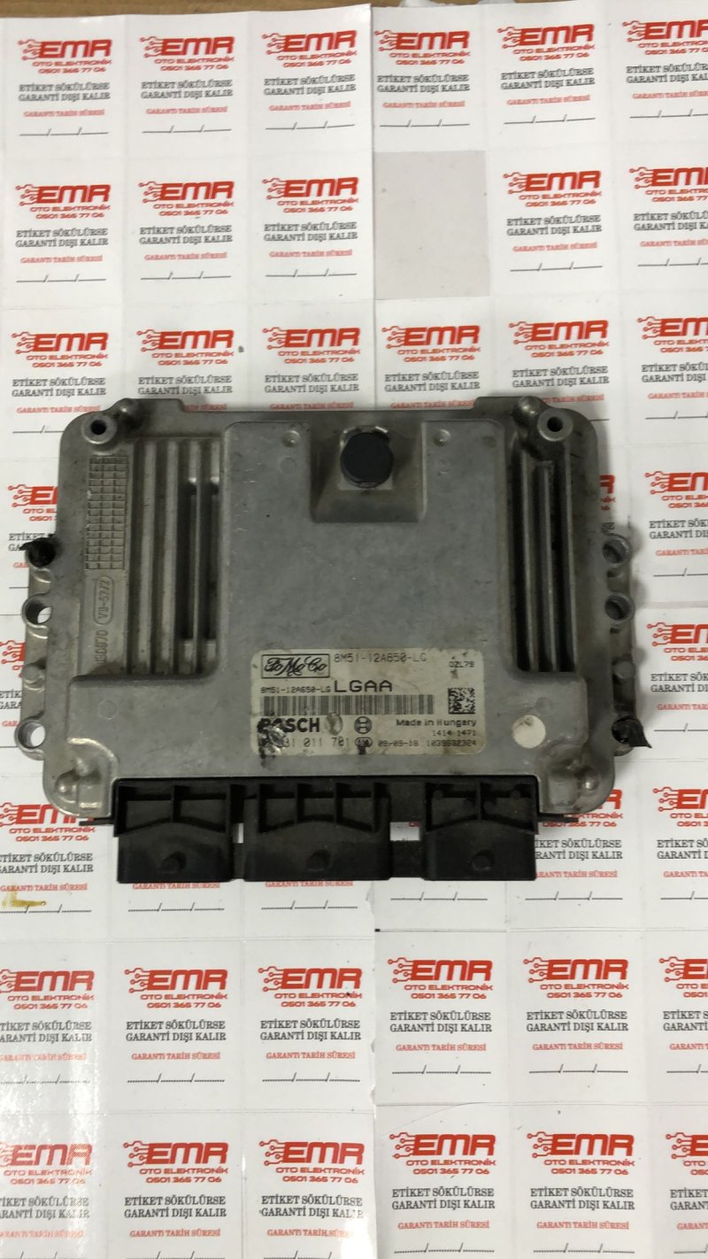 ÇIKMA OTO BEYİN 8M51 12A650 LG 0 281 011 701 LGAA FORD FOCUS ÇIKMA MOTOR BEYNİ FORD CMAX MOTOR BEYNİ 